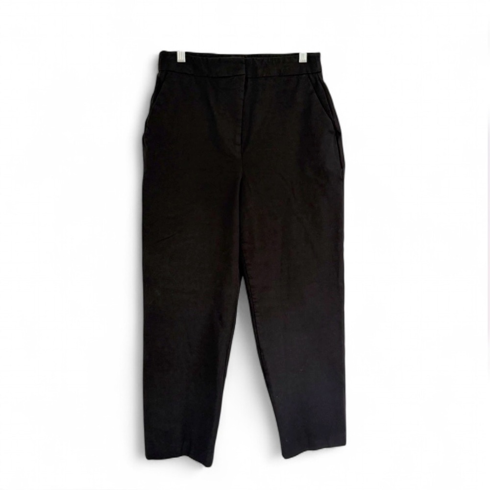 Boden Chino Pants Black High Rise Straight Leg Size 6 Pockets Workwear Office